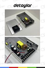 IP45 Yağmur Korumalı Epoksili Demir Kasa 12V 33.3A Güç Kaynağı – 400W LED Sürücü AC/DC Trafo