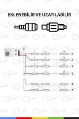DC12V 1.5W Gün Işığı LED Modül Su Geçirmez Yapışkanlı Reklam Tabelası Dekoratif Işık
