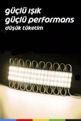 DC12V 1.5W Gün Işığı LED Modül Su Geçirmez Yapışkanlı Reklam Tabelası Dekoratif Işık