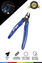 Elektronikçi Tip Hassas Mini Yan Keski – Profesyonel Dip Kesim Pensesi