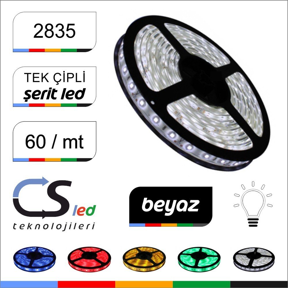 2835 Beyaz İç Mekan Şerit Led