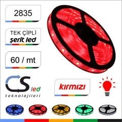 2835 Kırmızı İç Mekan Şerit Led