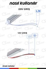 12V 5 Amper Kalem Tipi Trafo – IP66 Su Geçirmez Dış Mekan Trafo – Dayanıklı ve Güçlü Güç Kaynağı
