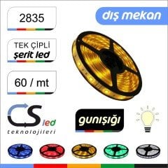 2835 Günışığı Dış Mekan Silikonlu Şerit Led