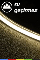 12V İç ve Dış Mekan Gün Işığı Neon LED Şerit – 50 Metre Esnek Silikon Neon Işık, (1 cm’de Bir Kesilebilir)