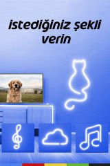 12V İç ve Dış Mekan Mavi Neon LED Şerit – 5 Metre Esnek Silikon Neon Işık, (1 cm’de Bir Kesilebilir)