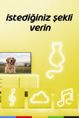 12V İç ve Dış Mekan Sarı Neon LED Şerit – 50 Metre Esnek Silikon Neon Işık, (1 cm’de Bir Kesilebilir)