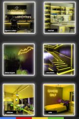 12V İç ve Dış Mekan Sarı Neon LED Şerit – 50 Metre Esnek Silikon Neon Işık, (2.5 Cm’de Bir Kesilebilir)