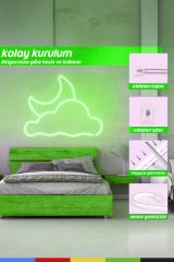 12V İç ve Dış Mekan Yeşil Neon LED Şerit – 50 Metre Esnek Silikon Neon Işık, (1 cm’de Bir Kesilebilir)