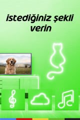 12V İç ve Dış Mekan Yeşil Neon LED Şerit – 50 Metre Esnek Silikon Neon Işık, (1 cm’de Bir Kesilebilir)