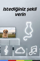 12V İç ve Dış Mekan Beyaz Neon LED Şerit – 50 Metre Esnek Silikon Neon Işık, (1 cm’de Bir Kesilebilir)