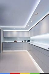 12V İç Mekan M/120 5050 Beyaz LED Şerit – 5 Metre, Kesilebilir ve Eklenebilir
