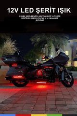 12V İç Mekan M/60 2835 Kırmızı LED Şerit – 5 Metre, Kesilebilir ve Eklenebilir