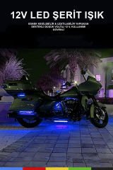 12V İç Mekan M/60 4040 Mavi LED Şerit – 5 Metre, Kesilebilir ve Eklenebilir