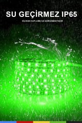 12V Dış Mekan M/60 4040 Yeşil LED Şerit – 5 Metre, Kesilebilir ve Eklenebilir
