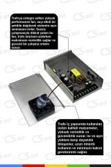 IP45 Yağmur Korumalı Epoksili Demir Kasa 12V 33.3A Güç Kaynağı – 400W LED Sürücü AC/DC Trafo