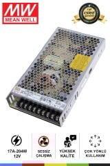 Mean Well LRS-200-12 | 12V 17A 204W Anahtarlama Modu Güç Kaynağı