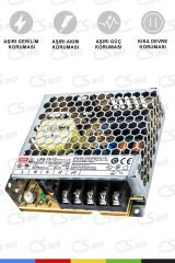 Mean Well LRS-75-12 | 75W 12V 6A Anahtarlamalı Güç Kaynağı