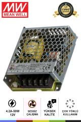 Mean Well LRS-50-12 | 50W 12V 4.2A Anahtarlamalı Güç Kaynağı
