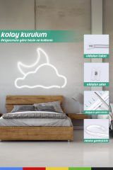 12V İç ve Dış Mekan Beyaz Neon LED Şerit – 5 Metre Esnek Silikon Neon Işık, (1 cm’de Bir Kesilebilir)