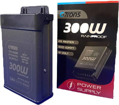 12 Volt 25 Amper C-trons Metal Kasa Dış Mekan Adaptör