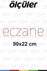 ECZANE Neon Tabela – LED Işıklı Eczane Yazısı, Adaptör Dahil Tak Çalıştır, Dış Mekan ve İç Mekan Kullanım