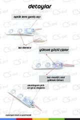 Outlet – DC12V 1.2W Gem Beyaz LED Modül (Kullanılmış, Yapışkansız)