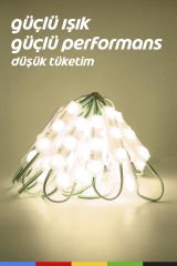 DC12V 1.5W Samsung Çipli Gün Işığı Dik Açı LED Modül Su Geçirmez Yapışkanlı Reklam Işık
