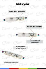 DC12V 0.72W RGB LED Modül Su Geçirmez Yapışkanlı Reklam Tabelası ve Dekoratif Aydınlatma