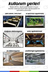 DC12V 1.5W Yeşil LED Modül Su Geçirmez Yapışkanlı Reklam Tabelası Dekoratif Işık