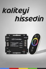 RGB Dokunmatik Şerit LED Kumanda & Kontrol Cihazı – 36A, 12/24V, RF Uzaktan Kumanda