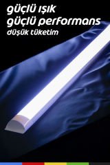 120 cm 36W Yatay LED Bant Armatür – Beyaz Işık, Enerji Tasarruflu & Uzun Ömürlü