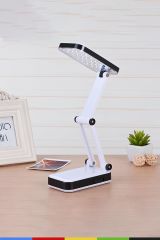 Şarjlı Robot LED Masa Lambaları – Katlanabilir, Portatif, Kamp & Ders Çalışma Işığı (24 LED)