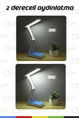 Şarjlı Robot LED Masa Lambaları – Katlanabilir, Portatif, Kamp & Ders Çalışma Işığı (24 LED)