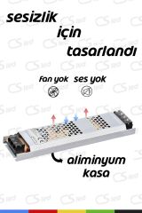 12 Volt 5 Amper 60 Watt Ultra Slim Trafo – IP20 Koruma