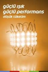 DC12V 3 Watt Turuncu - Amber  Power Modül LED – Yüksek Parlaklık & Enerji Verimliliği
